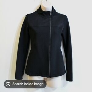 The Base Classic Jet Black Women's Athletic Jacket Size XS